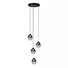 TAMINO pendant light Ø36 cm LED dimmable 4x5.2W 3000K Black (Lucide)