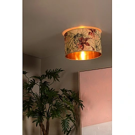 TANSELLE griestu lampa Ø40 cm 1 x E27 bambusa daudzkrāsu (Lucide)