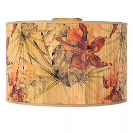 TANSELLE griestu lampa Ø40 cm 1 x E27 bambusa daudzkrāsu (Lucide)