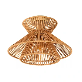 TASMAN Flush ceiling light Ø32 cm E27 natural (Lucide)