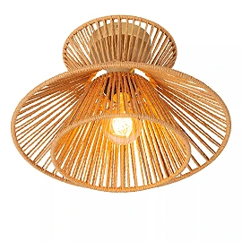 TASMAN Flush ceiling light Ø32 cm E27 natural (Lucide)