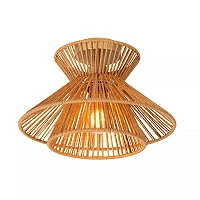 TASMAN Flush ceiling light Ø32 cm E27 natural (Lucide)