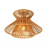 TASMAN Flush ceiling light Ø32 cm E27 natural (Lucide)