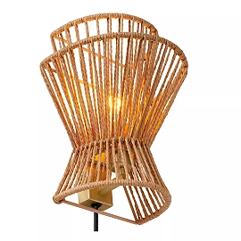 TASMAN Wall light 1xE14 natural (Lucide)