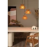 TASMAN Pendant light 3xE27 natural (Lucide)