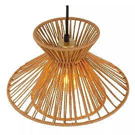 TASMAN Pendant light 3xE27 natural (Lucide)