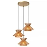TASMAN Pendant light 3xE27 natural (Lucide)