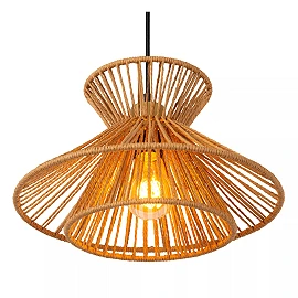 TASMAN Pendant light 1xE27 natural (Lucide)