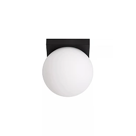 TASSA bathroom ceiling light Ø13.5 cm black (Lucide)