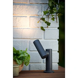 TATUM Garden spotlight 1x5W Integrated LED IP65 Anthracite (Lucide)