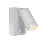 TAYLOR outdoor wall spotlight 1xGU10, IP54, motion sensor, White (Lucide)
