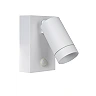 TAYLOR outdoor wall spotlight 1xGU10, IP54, motion sensor, White (Lucide)