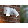 TAYLOR outdoor wall spotlight 2xGU10, IP54, motion sensor, White (Lucide)