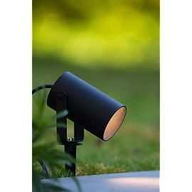 TAYLOR garden spotlight 1xGU10 black (Lucide)