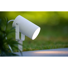 TAYLOR garden spotlight 1x50W GU10 white (Lucide)