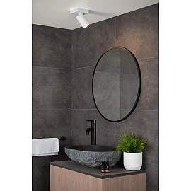 TAYLOR bathroom ceiling spotlight 1xGU10, IP44, White (Lucide)