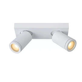 TAYLOR bathroom ceiling spotlight 2xGU10, IP44, White (Lucide)