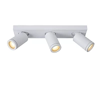 TAYLOR bathroom ceiling spotlight 3xGU10, IP44, White (Lucide)