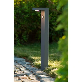TEXAS-IR outdoor bollard light LED 7W 3000K sensor anthracite (Lucide)