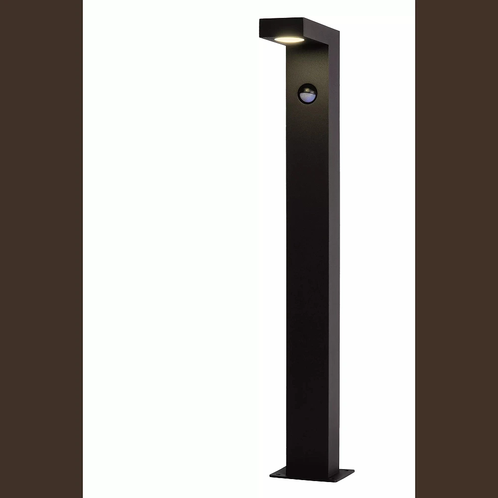 TEXAS-IR outdoor bollard light LED 7W 3000K sensor anthracite (Lucide)