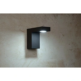 TEXAS LED outdoor wall spotlight 1 x 7 W 3000K anthracite (Lucide)