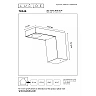TEXAS LED outdoor wall spotlight 1 x 7 W 3000K anthracite (Lucide)