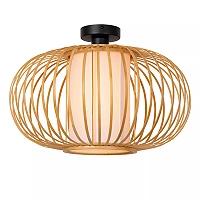 THULINE griestu lampa Ø45 cm 1xE27 5 W gaiša koka (Lucide)