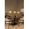 THULINE pendant light 3xE27 5 W light wood model 03 (Lucide)