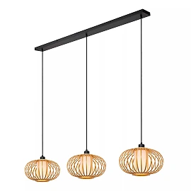 THULINE piekaramā lampa 3xE27 5 W gaiša koka modelis 03 (Lucide)