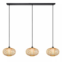 THULINE piekaramā lampa 3xE27 5 W gaiša koka modelis 03 (Lucide)