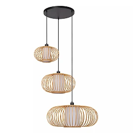 THULINE piekaramā lampa 3xE27 5 W gaiša koka modelis 13 (Lucide)