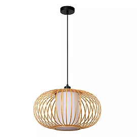 THULINE piekaramā lampa Ø45 cm 1xE27 5 W gaiša koka (Lucide)