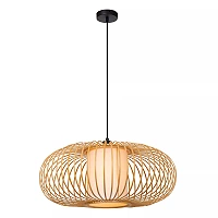THULINE pendant light Ø60 cm 1xE27 5 W light wood (Lucide)