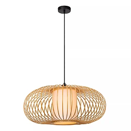 THULINE pendant light Ø60 cm 1xE27 5 W light wood (Lucide)