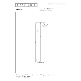 TIANA floor lamp 2xGU10 taupe (Lucide)