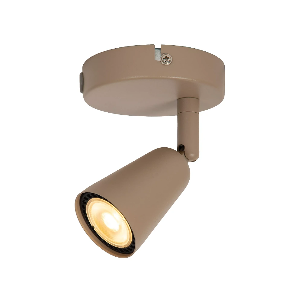 TIANA wall/ceiling spotlight 1xGU10 taupe (Lucide)