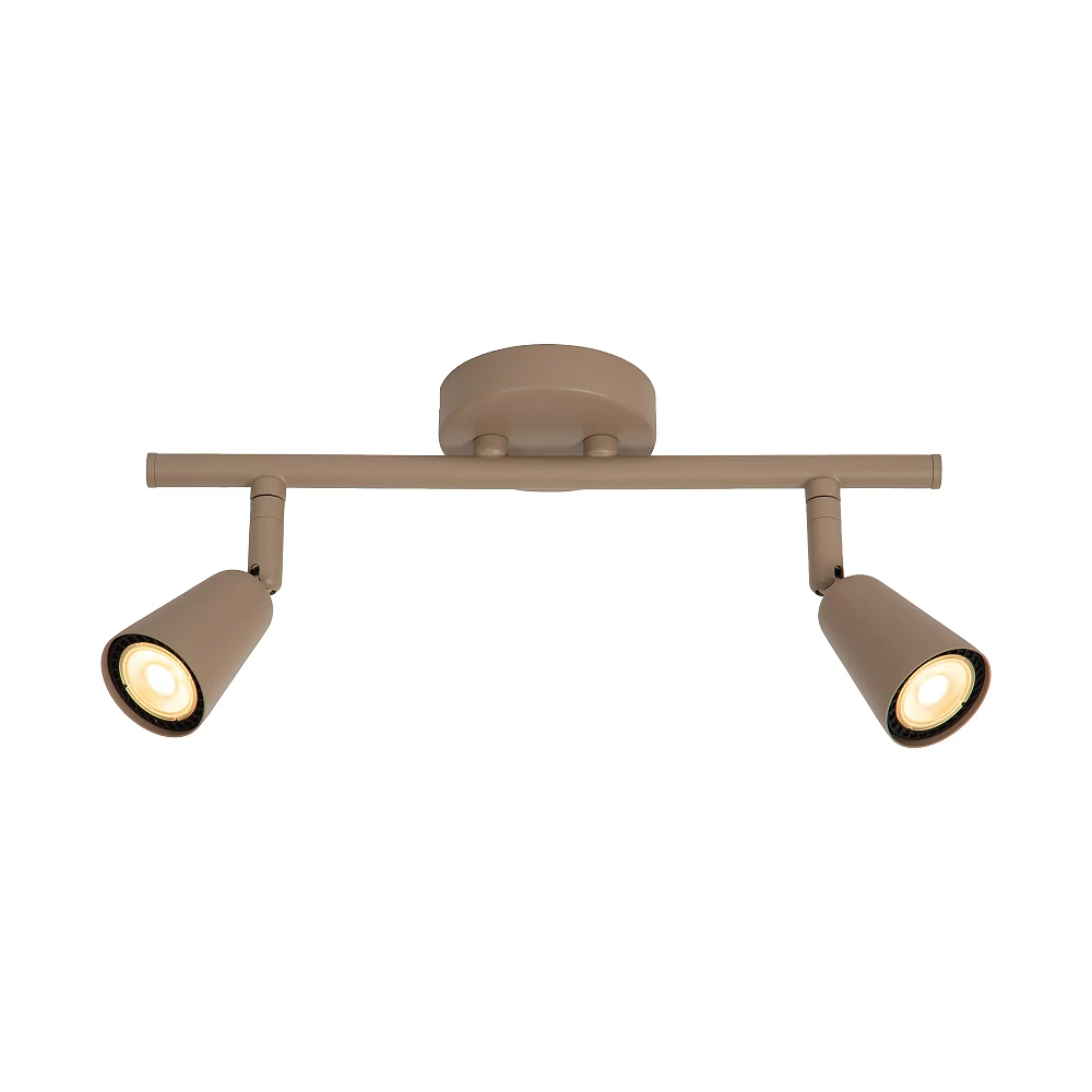 TIANA wall spotlight 2xGU10 taupe (Lucide)