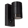 TIMBALA outdoor wall spotlight with PIR motion and day/night sensors, 1 × GU10, max. 7 W, black (Lucide)