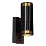 TIMBALA outdoor wall spotlight with PIR motion and day/night sensors, 2 × GU10, max. 7 W each, black (Lucide)