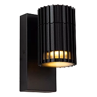 TIMBALA outdoor wall spotlight 1xGU10 black (Lucide)