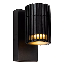 TIMBALA outdoor wall spotlight 1xGU10 black (Lucide)