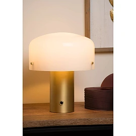 TIMON table lamp 1 x 25 W E27 matt gold / brass (Lucide)