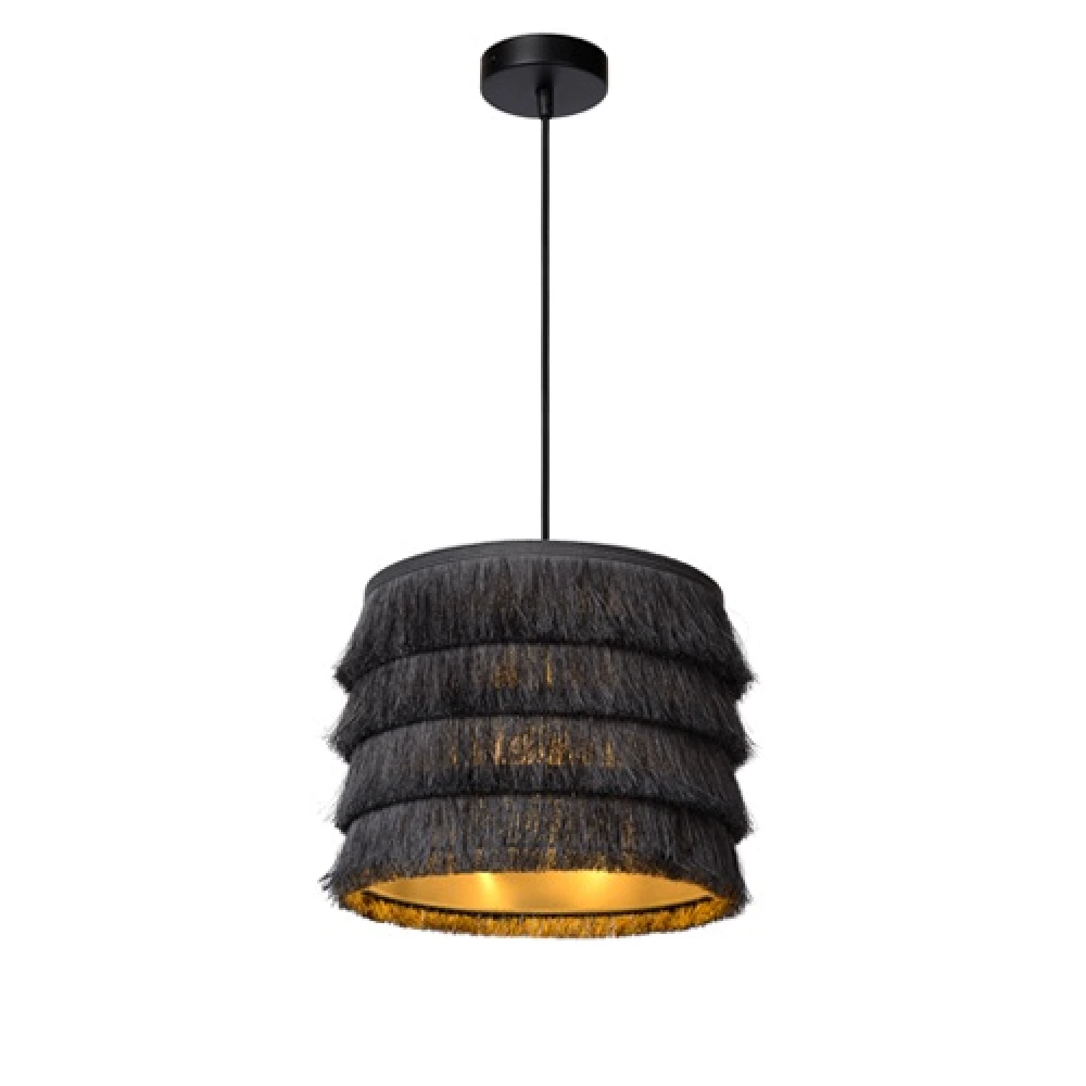TOGO pendant light grey, Ø25 cm, 1xE27, cotton (LUCIDE)