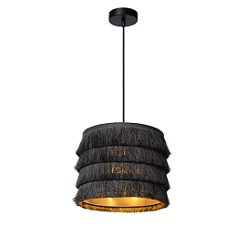 TOGO pendant light grey, Ø25 cm, 1xE27, cotton (LUCIDE)
