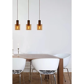 TOLEDO pendant light 3xE27 Amber (Lucide)