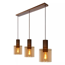 TOLEDO pendant light 3xE27 Amber (Lucide)