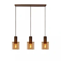 TOLEDO pendant light 3xE27 Amber (Lucide)