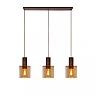 TOLEDO pendant light 3xE27 Amber (Lucide)