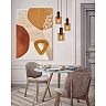 TOLEDO pendant light 3xE27 Amber cluster (Lucide)