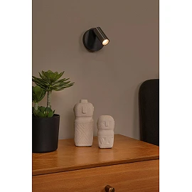 TONI rechargeable wall spotlight LED 2W CCT magnetic Grey iron (Lucide)